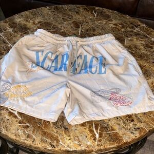 Scarface Graphic Men's Athletic Shorts - Cream